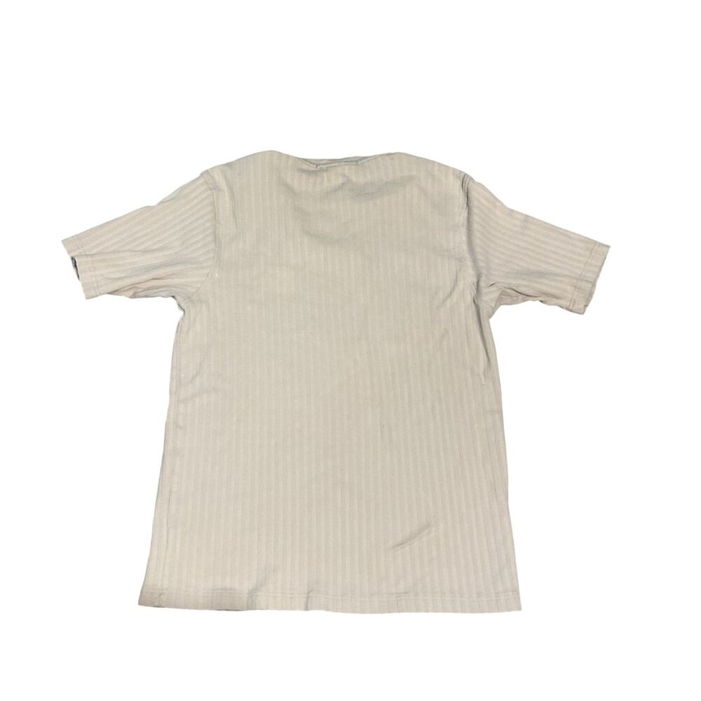 Perry Ellis V-Neck Ribbed Tee Small - Picture 4 of 8